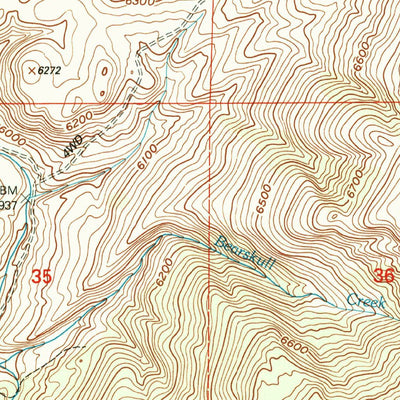 United States Geological Survey Hatfield Mountain, MT (2000, 24000-Scale) digital map