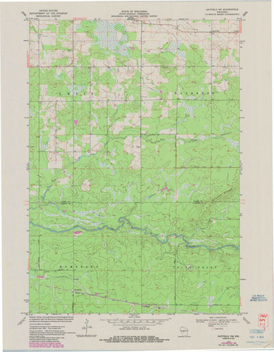 United States Geological Survey Hatfield NE, WI (1970, 24000-Scale) digital map