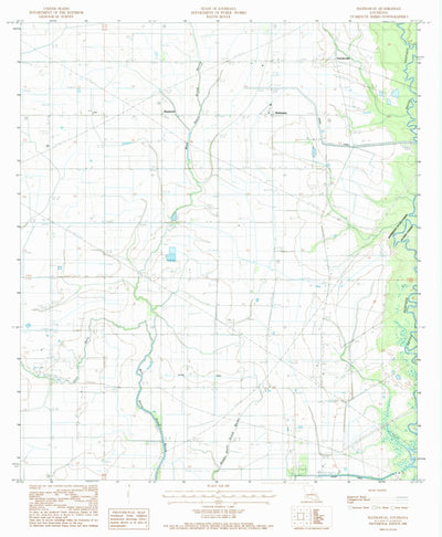 United States Geological Survey Hathaway, LA (1985, 24000-Scale) digital map