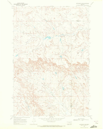 United States Geological Survey Hathaway NW, MT (1968, 24000-Scale) digital map