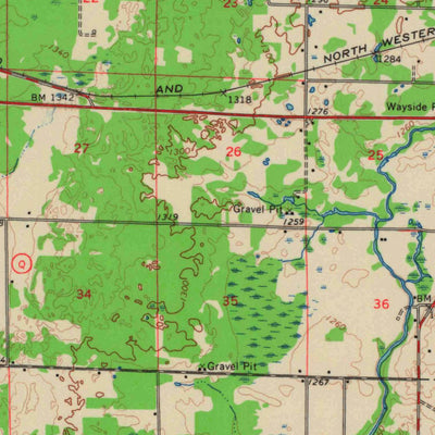 United States Geological Survey Hatley, WI (1964, 62500-Scale) digital map