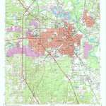 United States Geological Survey Hattiesburg, MS (1964, 24000-Scale) digital map