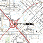 United States Geological Survey Hattiesburg, MS (2020, 24000-Scale) digital map