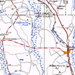 United States Geological Survey Hattiesburg, MS-AL-LA (1984, 250000-Scale) digital map