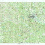 United States Geological Survey Hattiesburg, MS-LA (1994, 100000-Scale) digital map