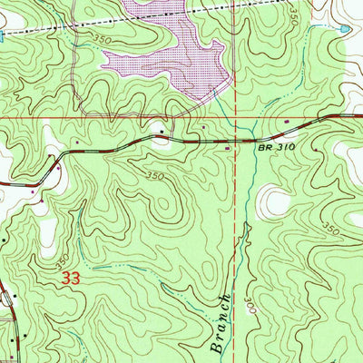 United States Geological Survey Hattiesburg SW, MS (1965, 24000-Scale) digital map