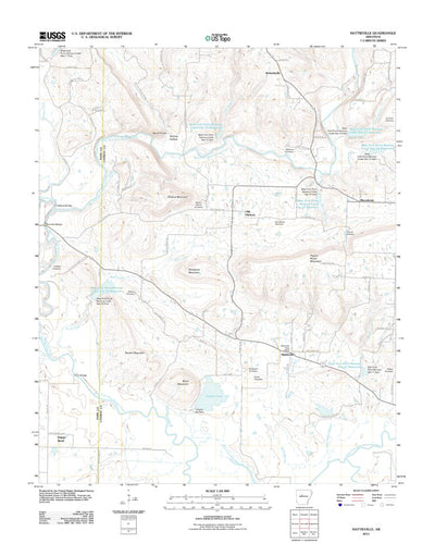 United States Geological Survey Hattieville, AR (2011, 24000-Scale) digital map