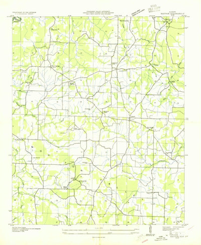United States Geological Survey Hatton, AL (1936, 24000-Scale) digital map