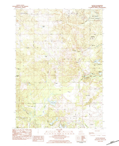United States Geological Survey Hatton, MI (1983, 25000-Scale) digital map