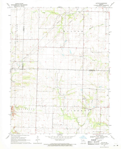United States Geological Survey Hatton, MO (1969, 24000-Scale) digital map