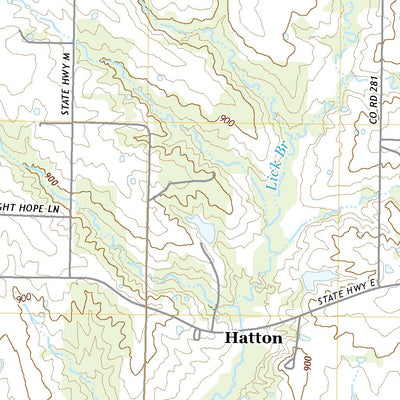 United States Geological Survey Hatton, MO (2021, 24000-Scale) digital map