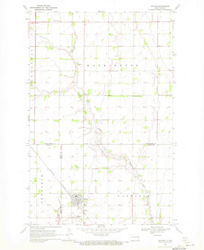 United States Geological Survey Hatton, ND (1970, 24000-Scale) digital map