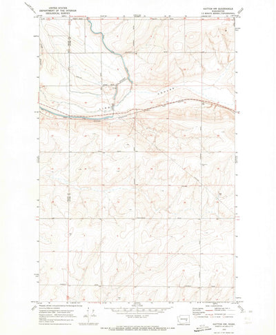 United States Geological Survey Hatton NW, WA (1970, 24000-Scale) digital map