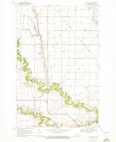 United States Geological Survey Hatton SW, ND (1970, 24000-Scale) digital map