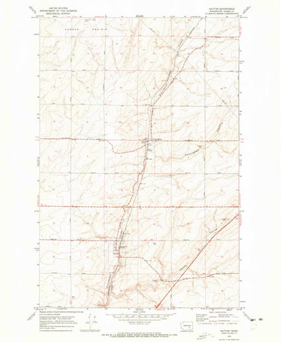 United States Geological Survey Hatton, WA (1970, 24000-Scale) digital map