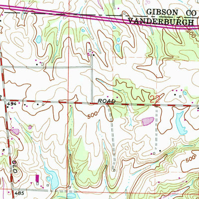 United States Geological Survey Haubstadt, IN (1961, 24000-Scale) digital map