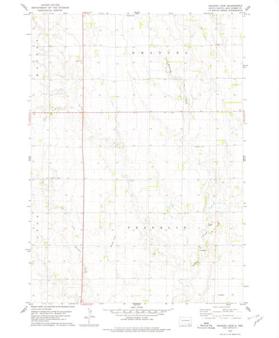 United States Geological Survey Haucks Lake, SD (1978, 24000-Scale) digital map