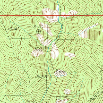 United States Geological Survey Haugan, MT (1988, 24000-Scale) digital map