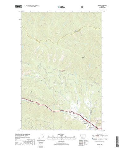 United States Geological Survey Haugan, MT (2020, 24000-Scale) digital map