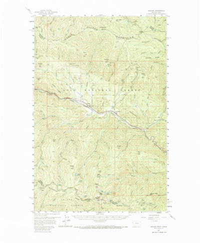United States Geological Survey Haugan, MT-ID (1957, 62500-Scale) digital map