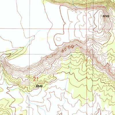 United States Geological Survey Hauke Mesa, AZ (1991, 24000-Scale) digital map