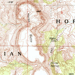 United States Geological Survey Hauke Mesa, AZ (1991, 24000-Scale) digital map