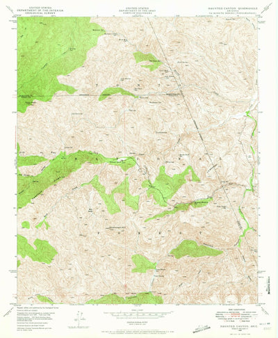 United States Geological Survey Haunted Canyon, AZ (1948, 24000-Scale) digital map
