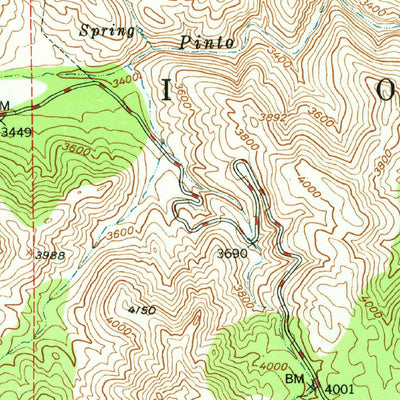 United States Geological Survey Haunted Canyon, AZ (1948, 24000-Scale) digital map