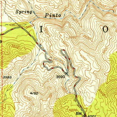 United States Geological Survey Haunted Canyon, AZ (1949, 24000-Scale) digital map