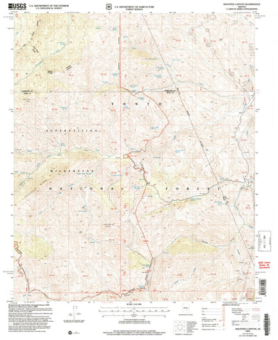 United States Geological Survey Haunted Canyon, AZ (2004, 24000-Scale) digital map