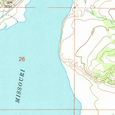United States Geological Survey Hauser Lake, MT (1972, 24000-Scale) digital map
