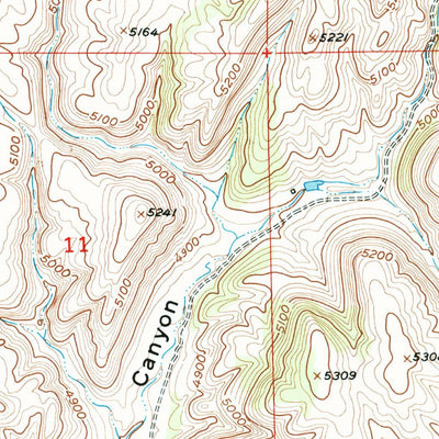 United States Geological Survey Haushar Ranch, WY (1950, 24000-Scale) digital map