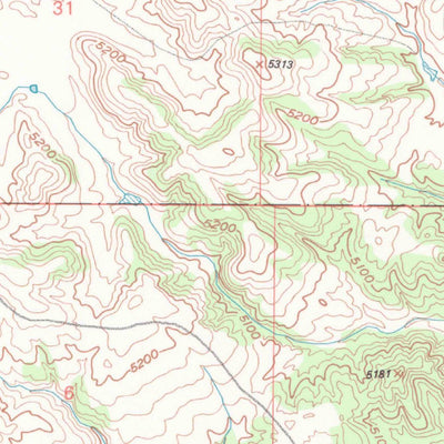 United States Geological Survey Haushar Ranch, WY (1990, 24000-Scale) digital map
