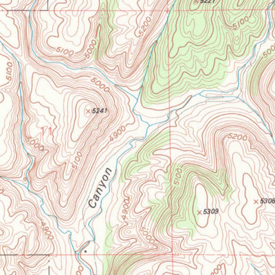 United States Geological Survey Haushar Ranch, WY (1990, 24000-Scale) digital map