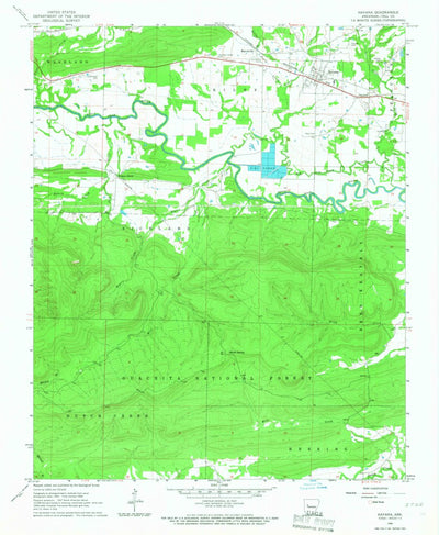 United States Geological Survey Havana, AR (1966, 24000-Scale) digital map