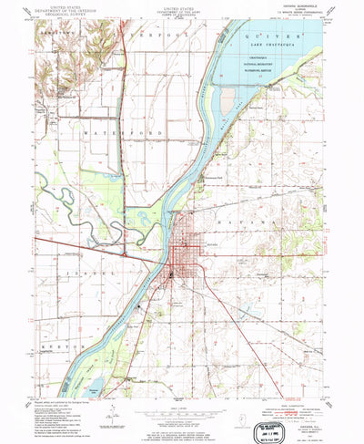 United States Geological Survey Havana, IL (1947, 24000-Scale) digital map