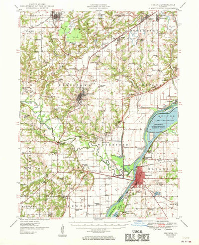 United States Geological Survey Havana, IL (1949, 62500-Scale) digital map
