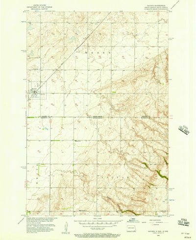 United States Geological Survey Havana, ND-SD (1956, 24000-Scale) digital map