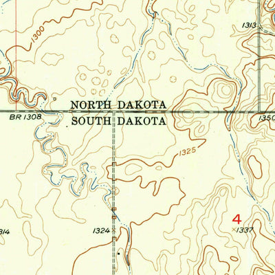 United States Geological Survey Havana, ND-SD (1956, 24000-Scale) digital map