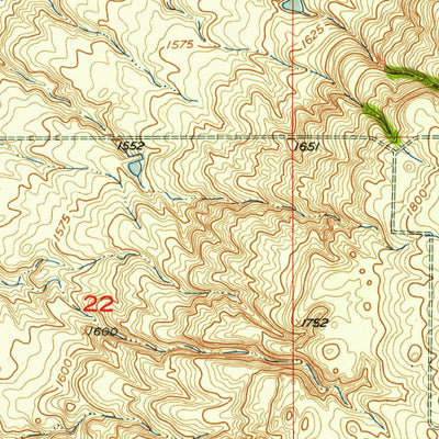 United States Geological Survey Havana, ND-SD (1956, 24000-Scale) digital map
