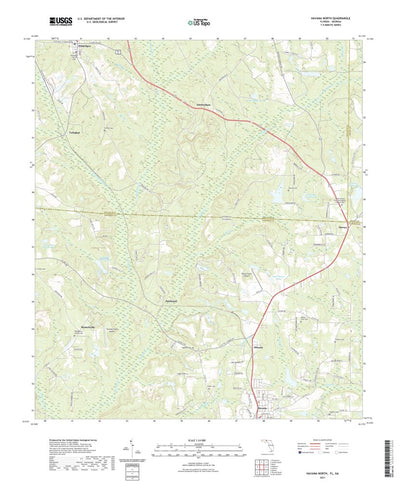 United States Geological Survey Havana North, FL (2021, 24000-Scale) digital map