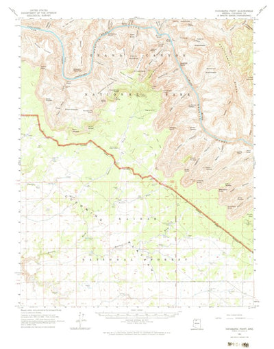 United States Geological Survey Havasupai Point, AZ (1962, 62500-Scale) digital map
