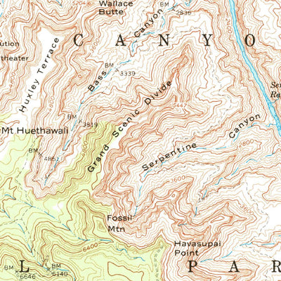 United States Geological Survey Havasupai Point, AZ (1962, 62500-Scale) digital map