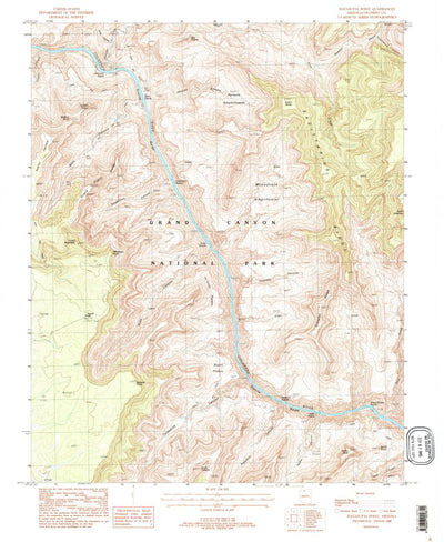 United States Geological Survey Havasupai Point, AZ (1988, 24000-Scale) digital map