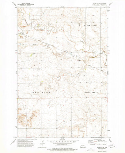United States Geological Survey Havelock, ND (1973, 24000-Scale) digital map