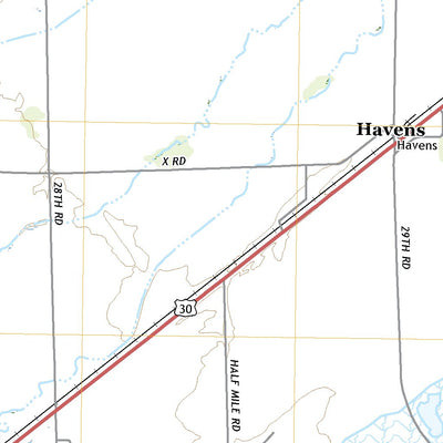 United States Geological Survey Havens, NE (2021, 24000-Scale) digital map