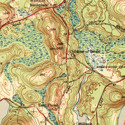 United States Geological Survey Haverhill, MA-NH (1943, 31680-Scale) digital map