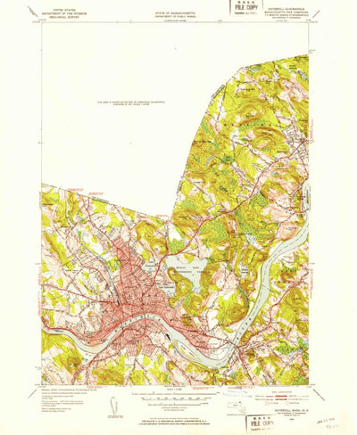 United States Geological Survey Haverhill, MA-NH (1952, 31680-Scale) digital map