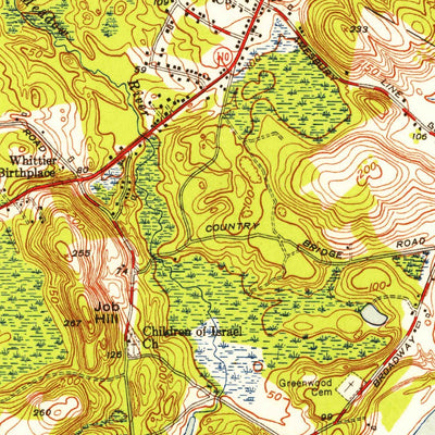 United States Geological Survey Haverhill, MA-NH (1952, 31680-Scale) digital map