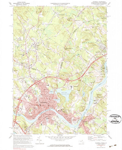 United States Geological Survey Haverhill, MA-NH (1972, 24000-Scale) digital map